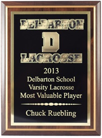 CLL 7X9 Lacrosse Plaque