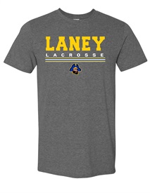 Laney Lacrosse Dark Grey Soft Style Cotton T-shirt - Order due Monday, March 11, 2024