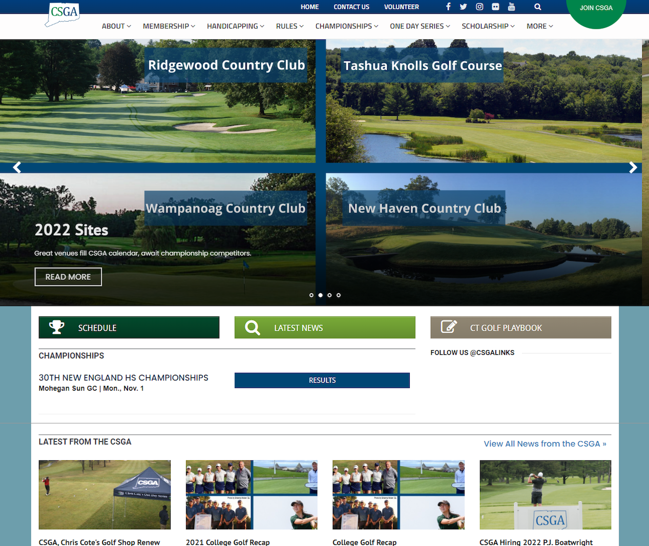 Outdated CSGA Website
