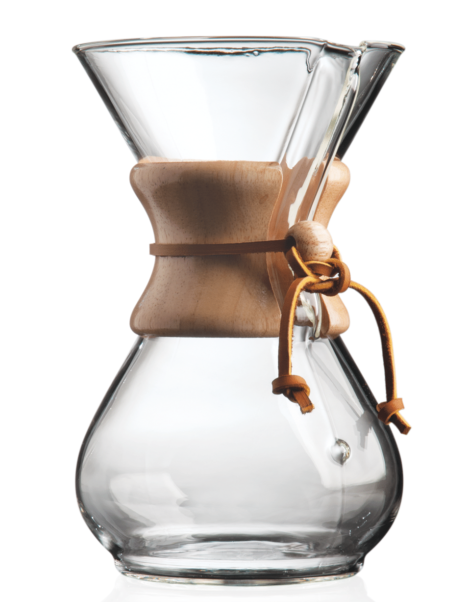 Carolina Coffee Chemex® 6-Cup Coffeemaker With Wood Collar and Tie