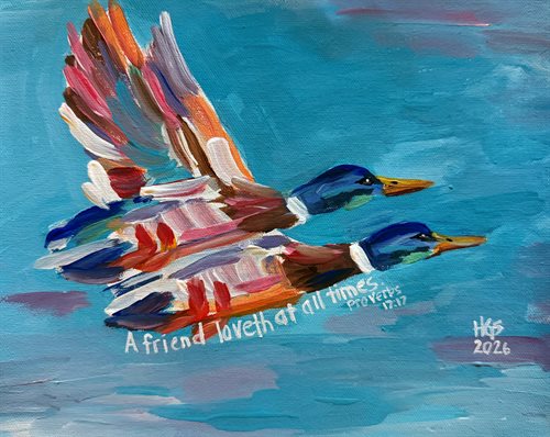 Mallard Duck Proverbs 17:17