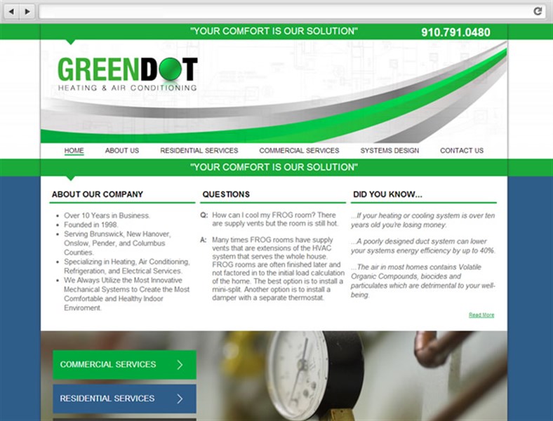 Green Dot Heat & Air Wilmington NC